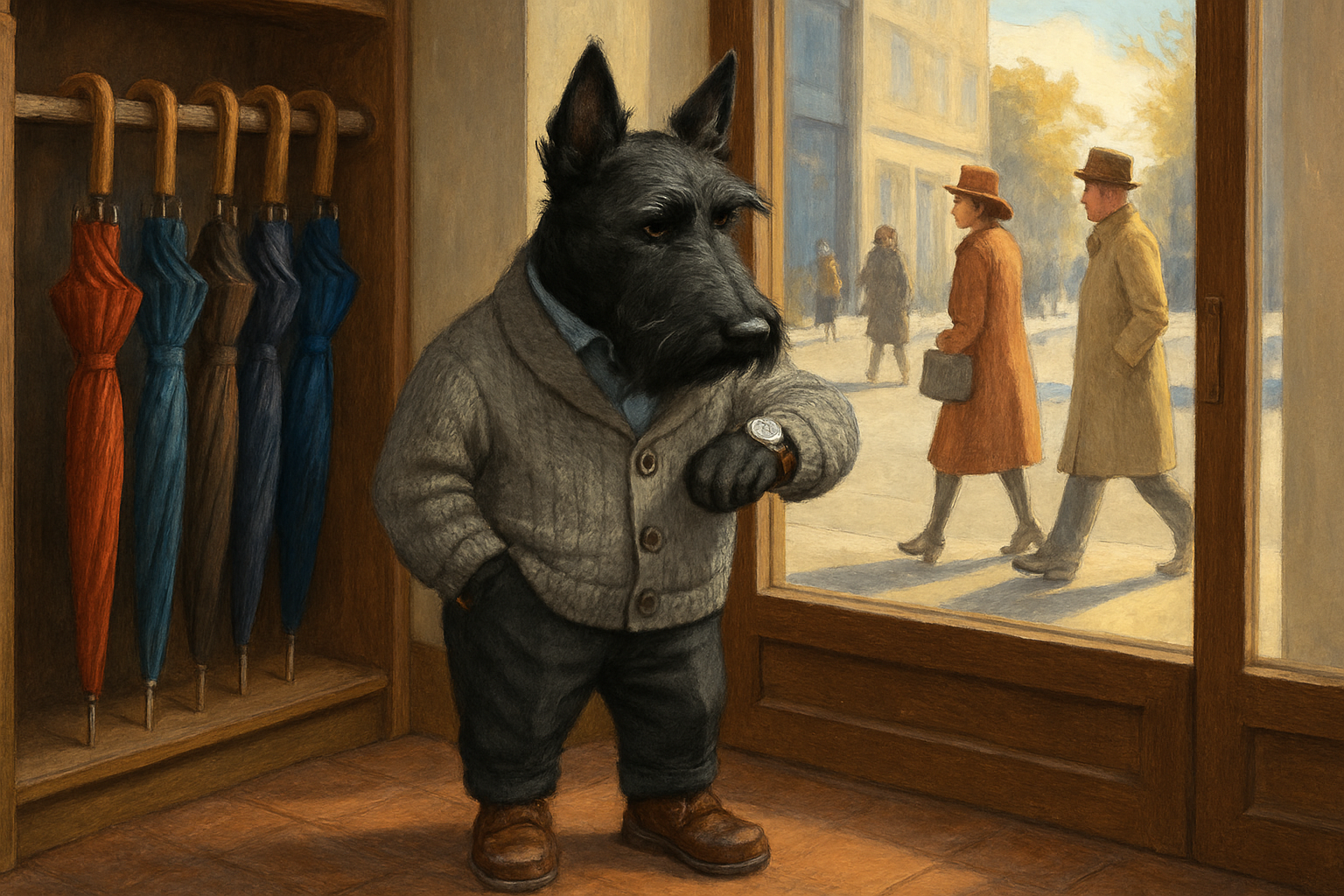 Предприниматель в ожидании успеха бизнеса, концепция терпения и правильного времени для запуска проекта