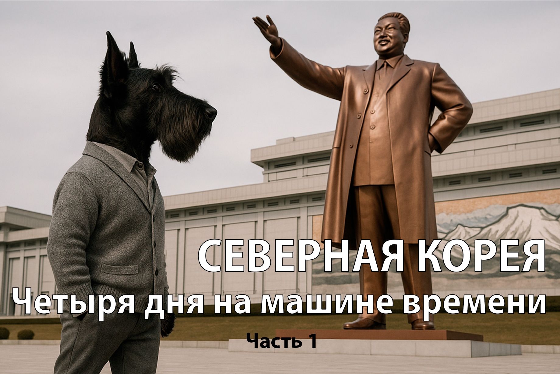 Путешествие в Северную Корею: туристы в Пхеньяне, памятник идеологии чучхе, архитектура КНДР