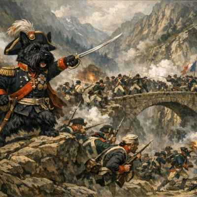 Бой за Чёртов мост 1799 года - Суворов преодолевает перевал Сен-Готард в Швейцарском походе