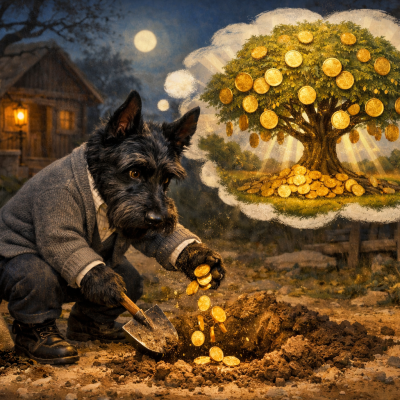 Иллюстрация цепочки превращения маниловщины в прорыв: воображение, мечта, план, действие, творческий подъём